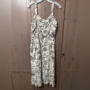 Maurices Black and Cream Floral Dress